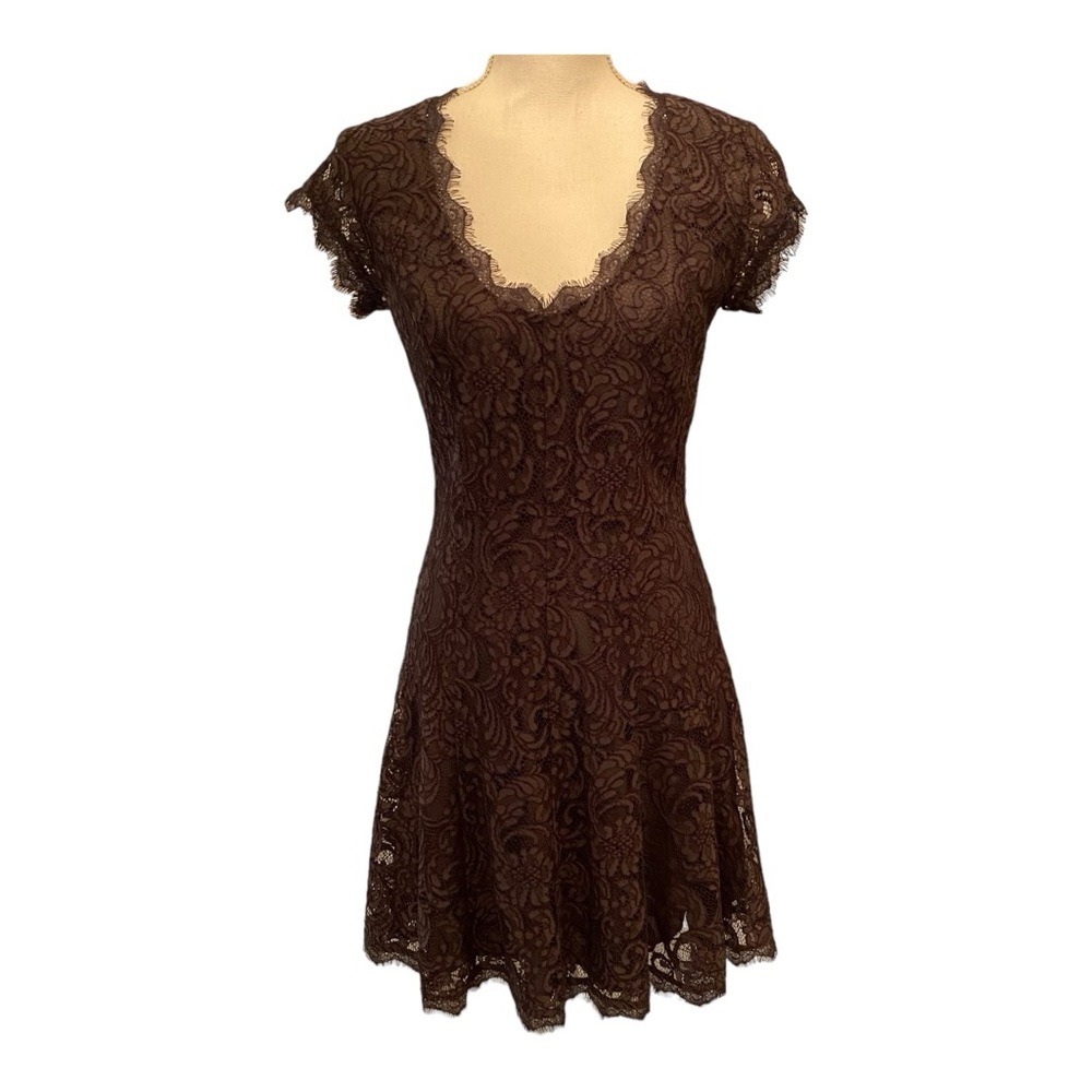 Joie Eshe C lace fit and flare dress